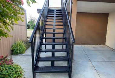 Aluminum stair 10 + Aluminum railing