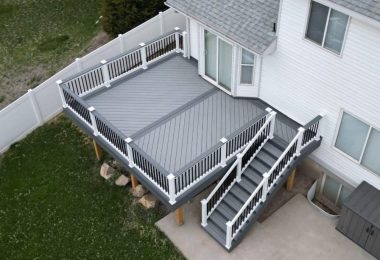 Composite deck 51 + Composite railing railing + Stair