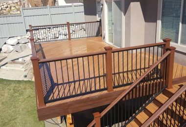 Composite deck 54 + Composite railing + Composite tread