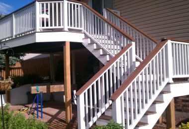 Composite railing 01 + Stair + Composite deck