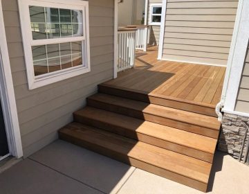 Composite railing 04 + Composite deck + Stair