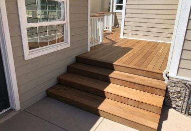 Composite railing 04 + Composite deck + Stair