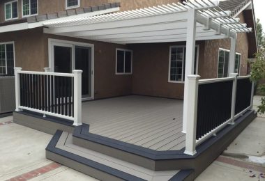 Composite railing 11 + Composite deck + Stair