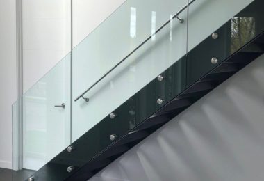 Frameless glass railing 58 + Stair
