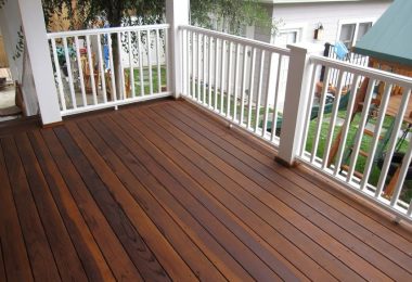 Hardwood deck 10 + Composite railing