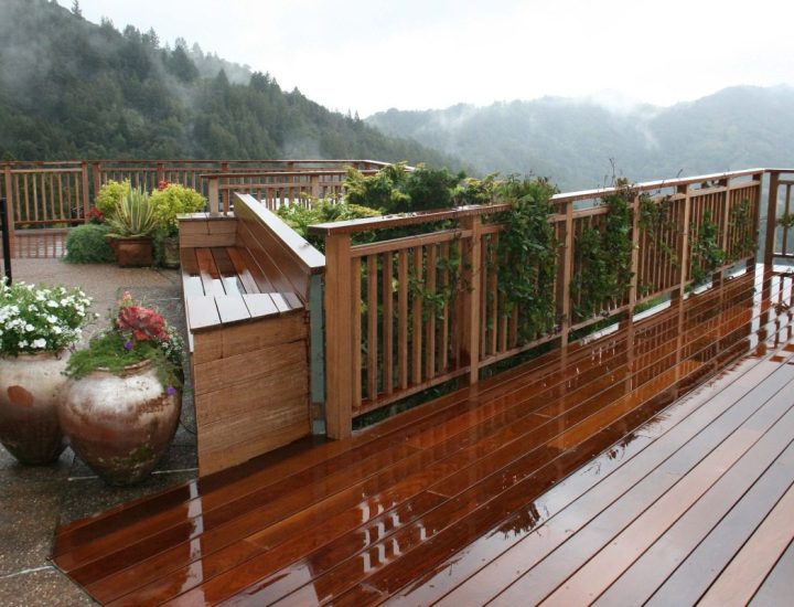 Hardwood deck 27 + Wood railing