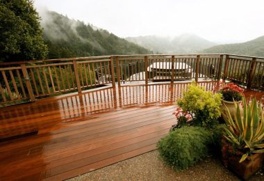 Hardwood deck 29 + Wood railing