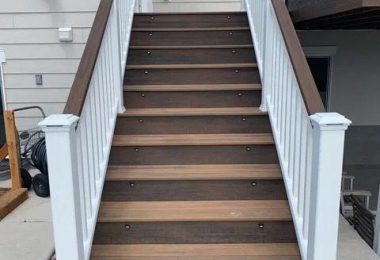 Stair 02 + Composite railing + Composite tread