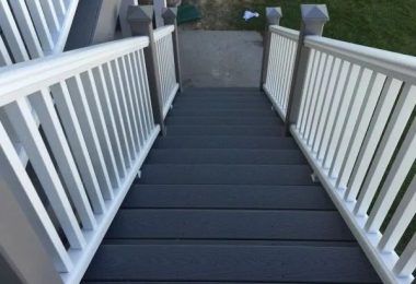 Stair 04 + Composite railing + Composite tread