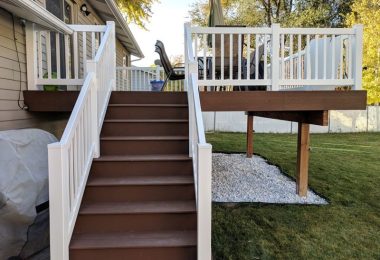 Stair 05 + Composite railing + Composite tread
