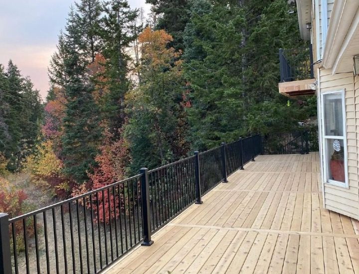 Wood deck 01 + Aluminum railing